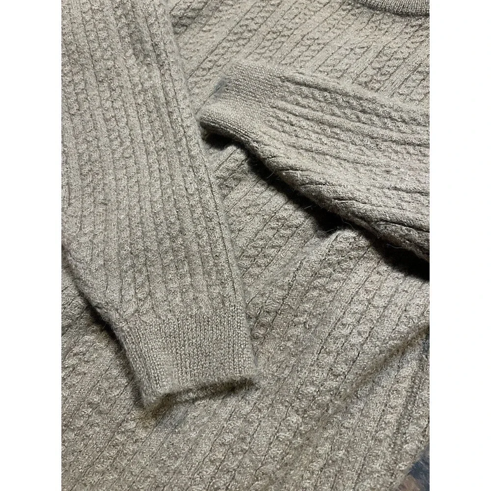 Made In Peru Luxury Cashmere Alpaca V-Neck Long Sleeve Sweater READ BELOW
